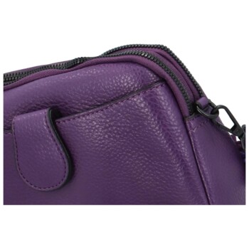 Dámska crossbody kabelka/taška tmavofialová - Paolo bags Laura