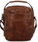Trendy pánska crossbody taška s uchom tmavohnedá - Paolo bags Marlin