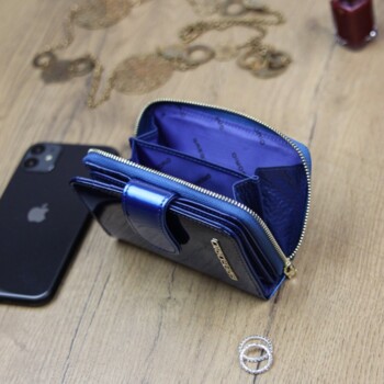 Dámska kožená peňaženka modrá - Gregorio Louisiana