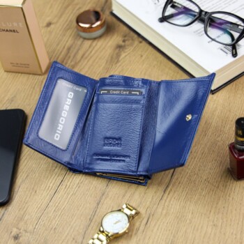 Dámska kožená peňaženka modrá - Gregorio Larissa