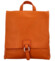 Dámsky kožený batôžtek/kabelka oranžový - Delami Vera Pelle Francesco
