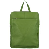 Dámsky kožený batôžtek/kabelka zelený - Delami Vera Pelle Houtel