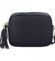Dámska kožená crossbody kabelka tmavomodrá -  ItalY Kriane G
