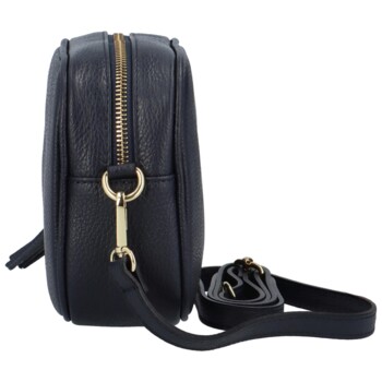Dámska kožená crossbody kabelka tmavomodrá -  ItalY Kriane G