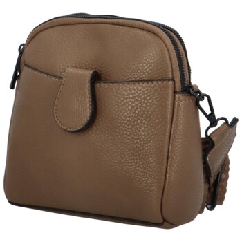 Dámska crossbody kabelka/taška zemitá hnedá - Paolo bags Sarah
