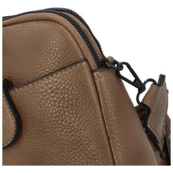 Dámska crossbody kabelka/taška zemitá hnedá - Paolo bags Sarah