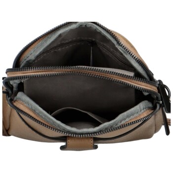 Dámska crossbody kabelka/taška zemitá hnedá - Paolo bags Sarah