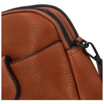 Dámska crossbody kabelka/taška hnedá - Paolo bags Sarah