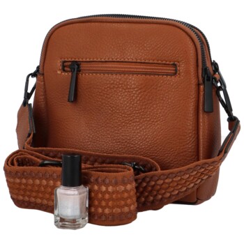 Dámska crossbody kabelka/taška hnedá - Paolo bags Sarah