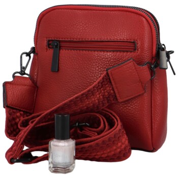 Dámska crossbody kabelka/taška červená - Paolo bags Sarah