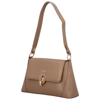 Dámska crossbody kabelka taupe - David Jones Felecia