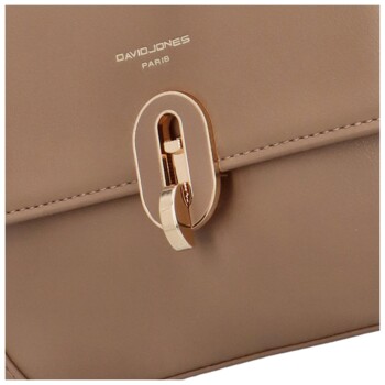 Dámska crossbody kabelka taupe - David Jones Felecia