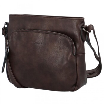 Dámska crossbody kabelka coffee - Romina & Co Bags Mariana