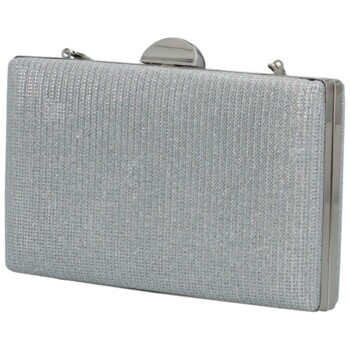 Elegantná dámska listová kabelka strieborná - MOON Coletta