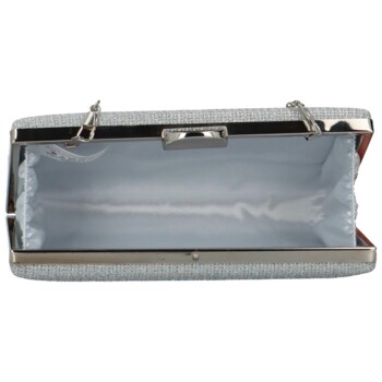 Elegantná dámska listová kabelka strieborná - MOON Coletta