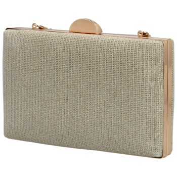 Elegantná dámska listová kabelka zlatá - MOON Coletta