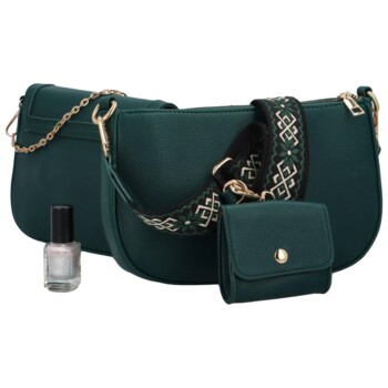 Dámska sada crossbody tmavo zelená - MaxFly Syntie