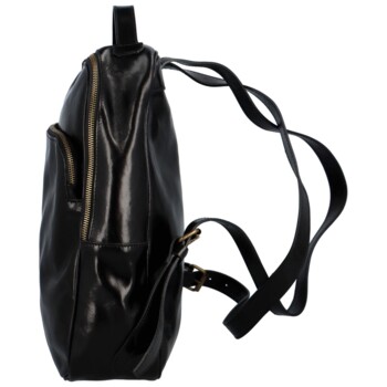 Kožený batoh čierny - Delami Vera Pelle Sanya