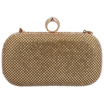 Dámska listová kabelka zlatá - Moon Arrow