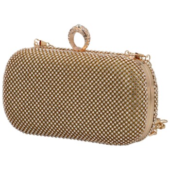 Dámska listová kabelka zlatá - Moon Arrow