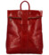 Dámsky kožený batoh červený - Delami Vera Pelle Sarava