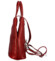 Dámsky kožený batoh červený - Delami Wernieta