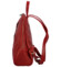 Dámsky kožený batoh tmavo červený - Delami Bibianah