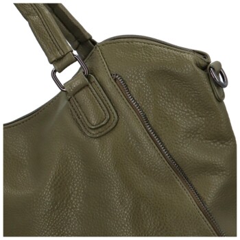 Dámska kabelka na rameno khaki - Paolo bags Wahidas