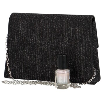 Dámska trblietavá listová kabelka čierna - MOON Gaiana