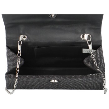 Dámska trblietavá listová kabelka čierna - MOON Gaiana