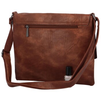 Dámska crossbody kabelka/taška tmavo hnedá - Coveri Asmare