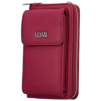 Dámska crossbody kabelka fuchsiová - Coveri Santiaga