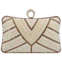 Dámska listová kabelka zlatá - Moon Tinley