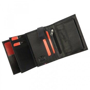 Pánska kožená peňaženka čierna - Pierre Cardin Riley