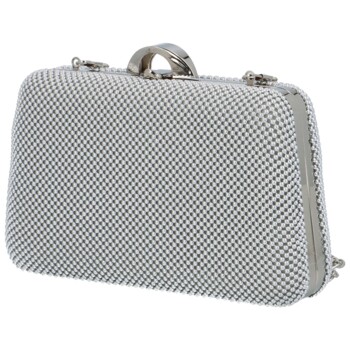 Dámska listová kabelka strieborná - MOON Aurellie