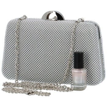 Dámska listová kabelka strieborná - MOON Aurellie