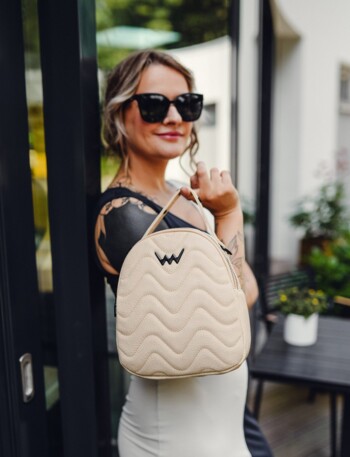 Dámsky batôžtek kabelka béžový - Vuch Sasmi Cream