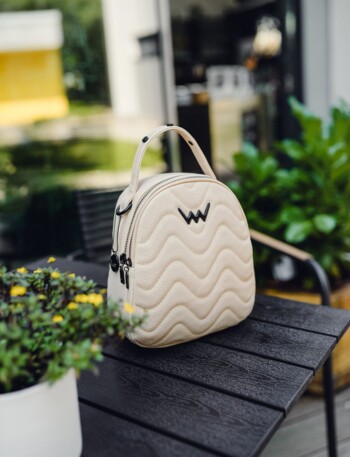 Dámsky batôžtek kabelka béžový - Vuch Sasmi Cream