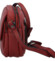 Dámska kožená crossbody kabelka tmavo červená - Katana Yeiny