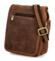 Pánska kožená crossbody/taška hnedá brúsená - Diviley Ethan