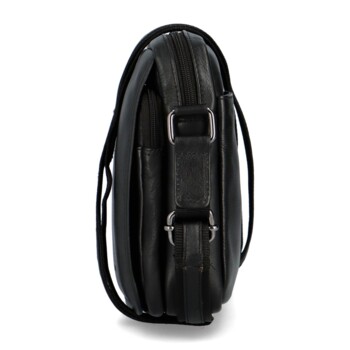 Pánska kožená crossbody/taška čierna - Diviley Rhyss