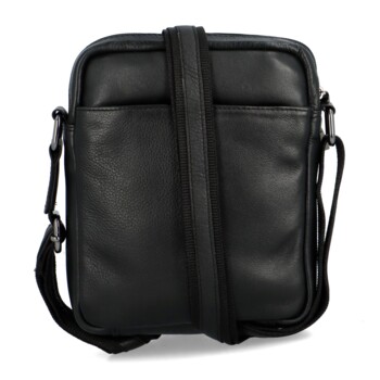 Pánska kožená crossbody/taška čierna - Diviley Rhyss