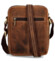Pánska kožená crossbody/taška hnedá brúsená - Diviley Charles