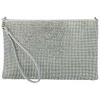 Dámska listová kabelka strieborná - Michelle Moon Wemba
