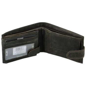 Pánska kožená peňaženka čierna - Bellugio Santiago