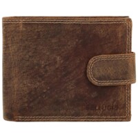 Pánska kožená peňaženka tmavohnedá - Bellugio Santiago