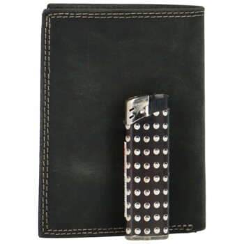 Pánska kožená peňaženka čierna - Bellugio Heliodor