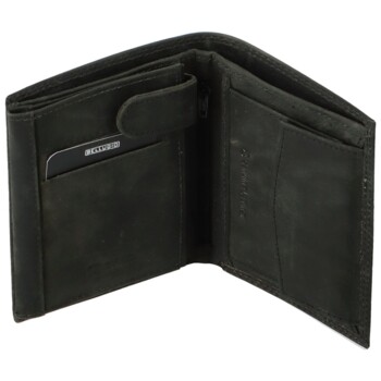 Pánska kožená peňaženka čierna - Bellugio Heliodor