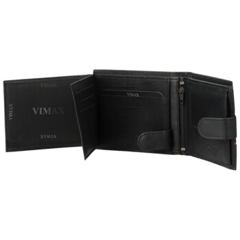 Pánska kožená peňaženka čierna - Vimax Vallik