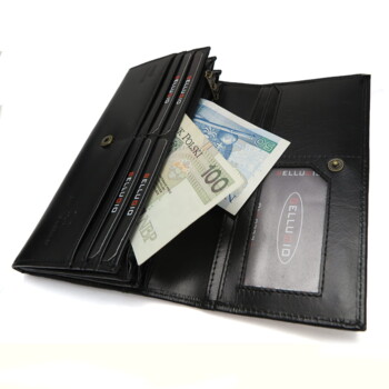 Dámska kožená peňaženka čierna - Bellugio Sawin